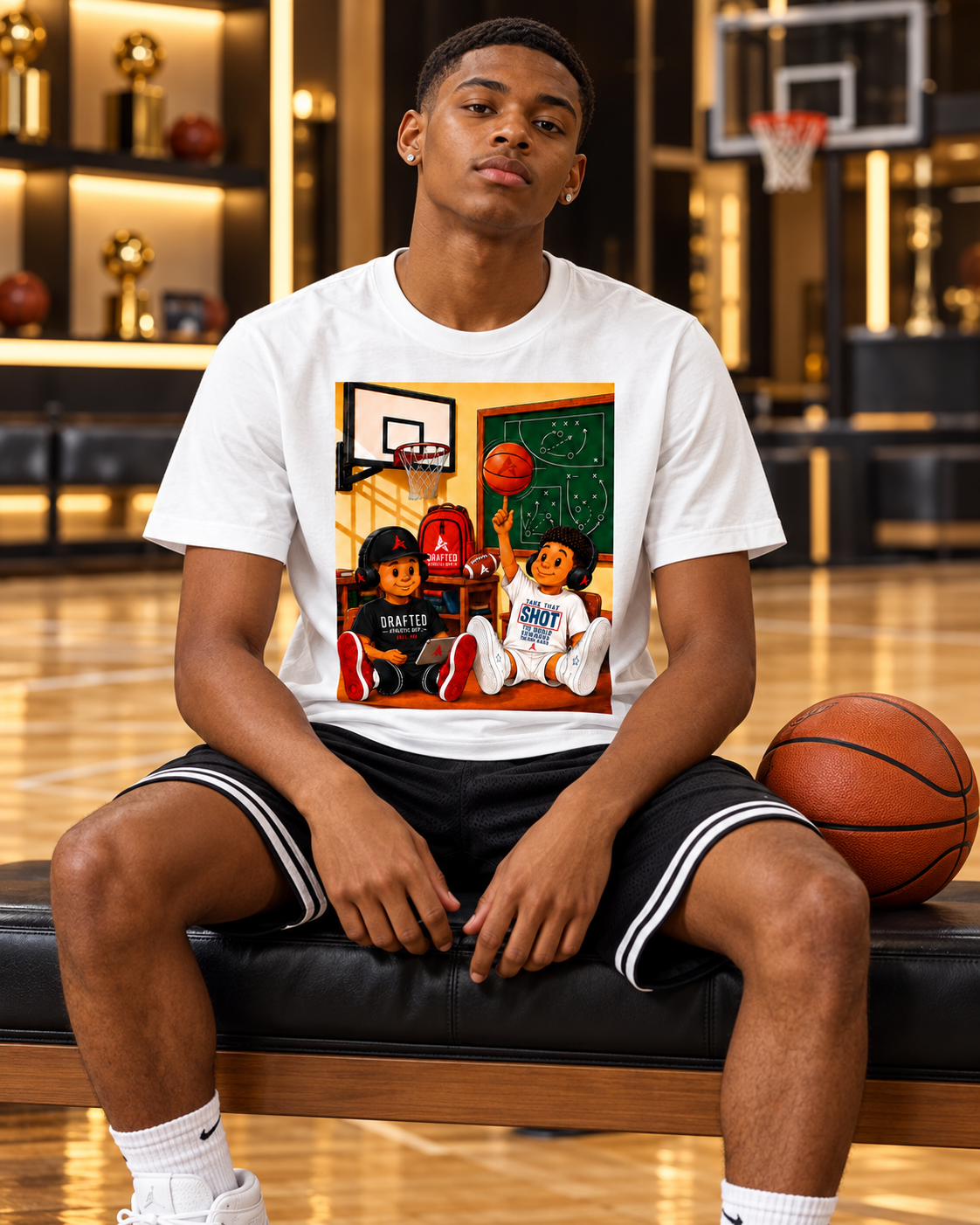 The Draft Class Tee — male athlete, court