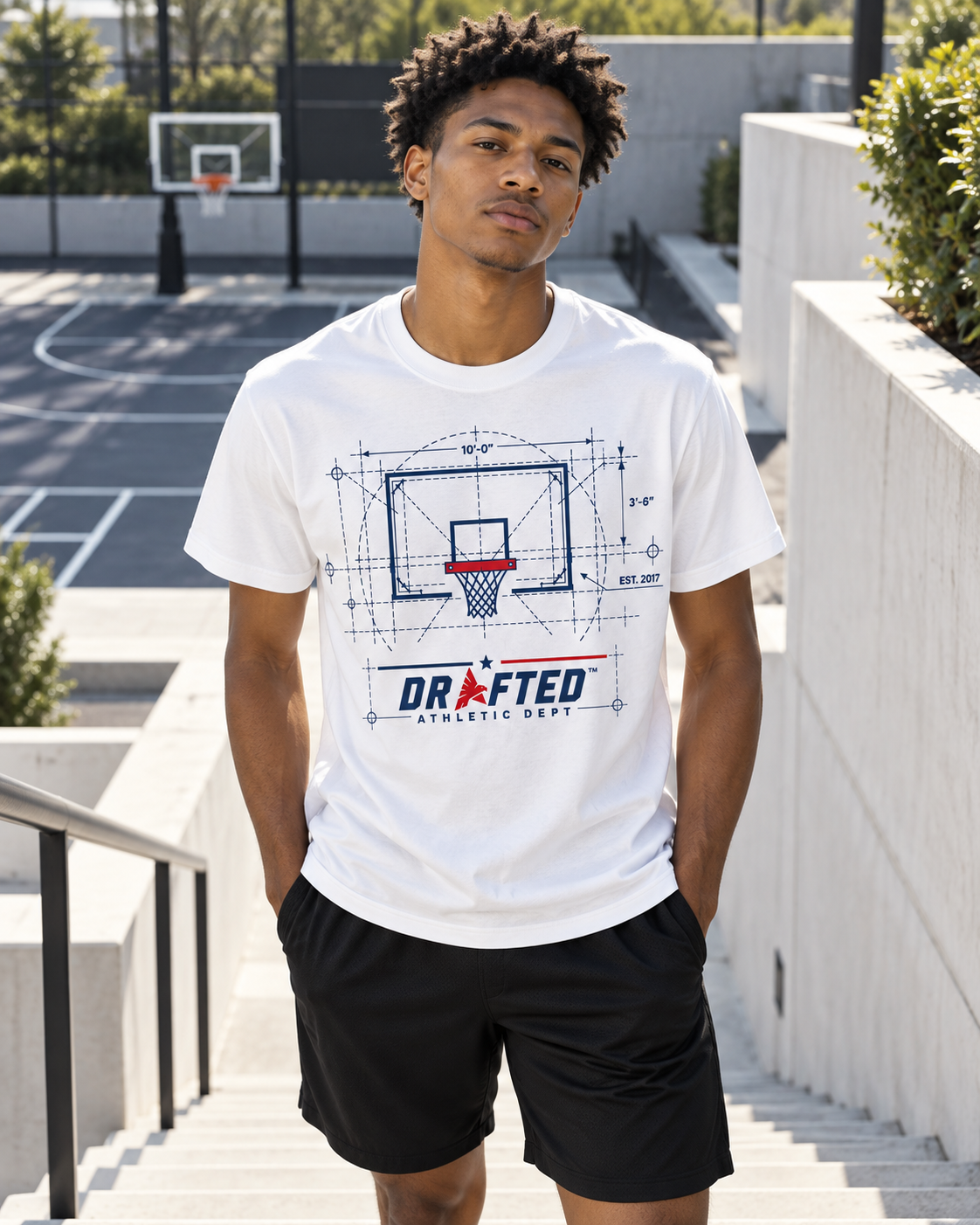 The Goals Tee — male athlete campaign photo 1