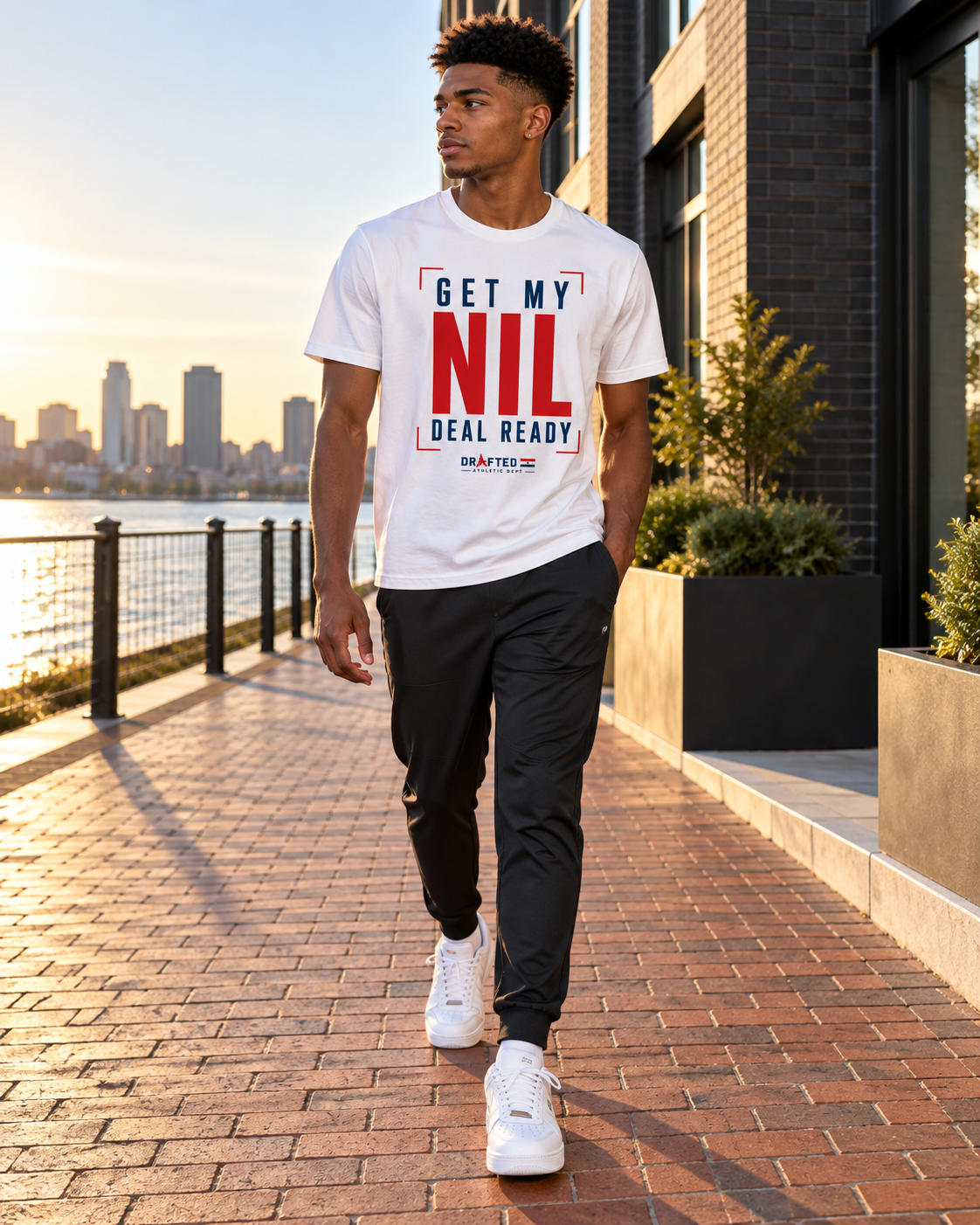 Get My NIL Deal Ready Tee — male athlete campaign photo 2