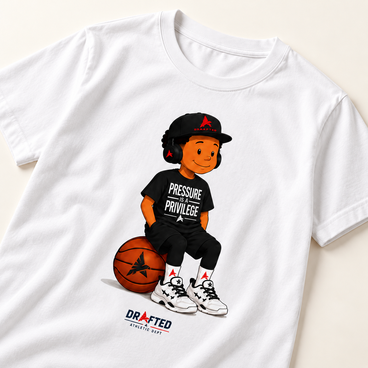 The Pressure Cartoon Tee artwork detail